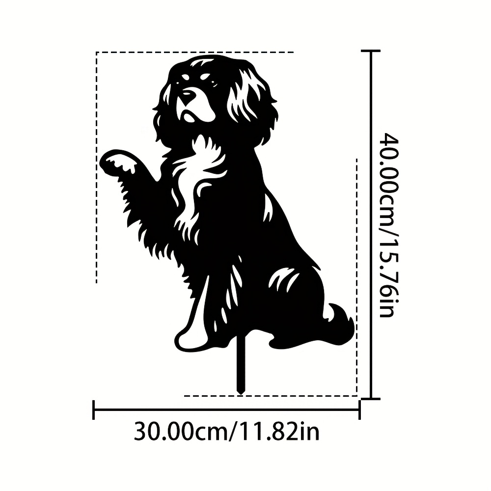 Metal Dog Garden Stake with Sm - Hunting Outdoor Christmas Decorations incelemesi ve fiyatı