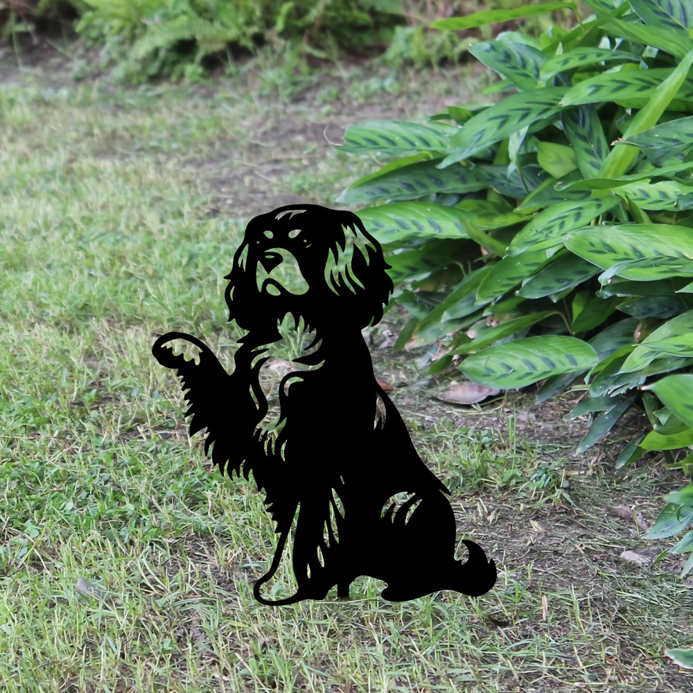 Metal Dog Garden Stake with Sm - Hunting Outdoor Christmas Decorations incelemesi ve fiyatı