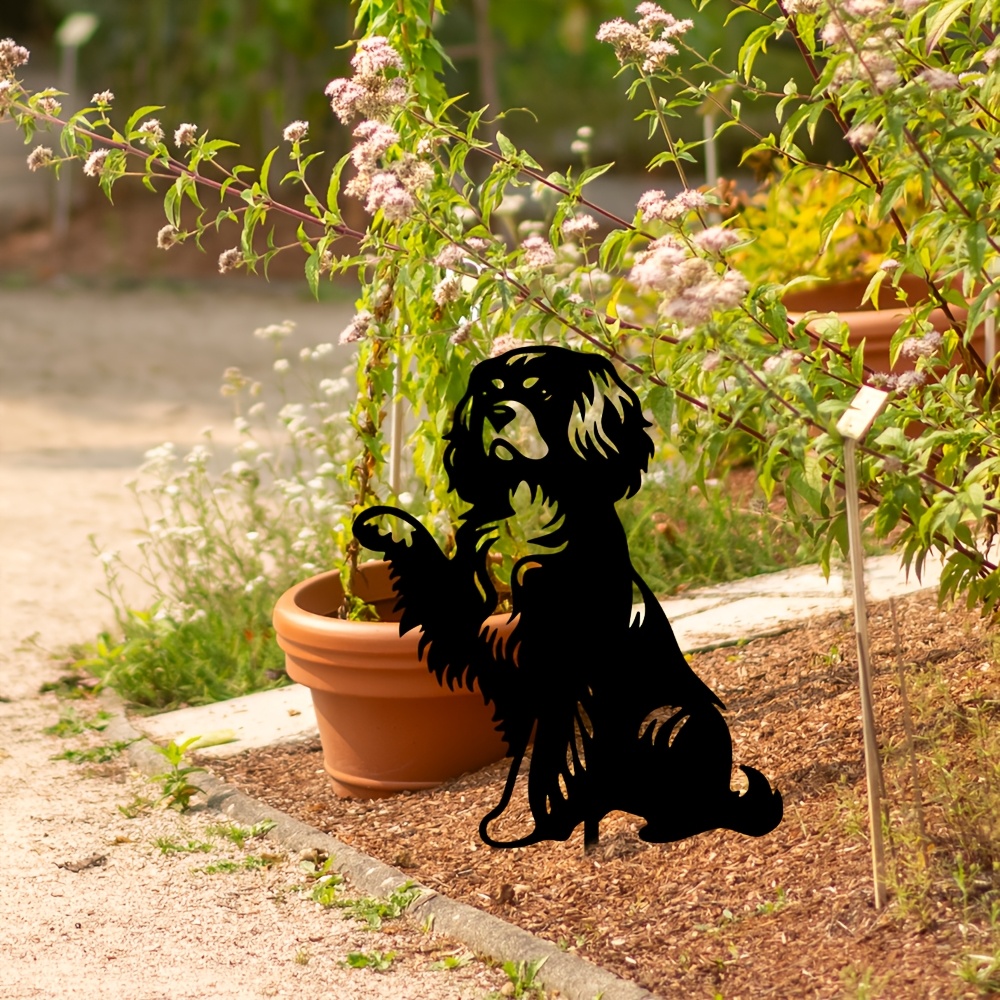 Metal Dog Garden Stake with Sm - Hunting Outdoor Christmas Decorations incelemesi ve fiyatı