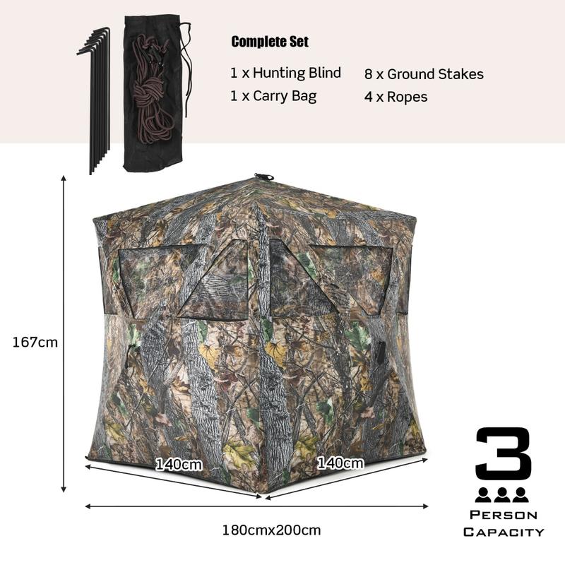 3 Person Portable Pop-Up Groun - Hunting & Outdoor Supplies incelemesi ve fiyatı