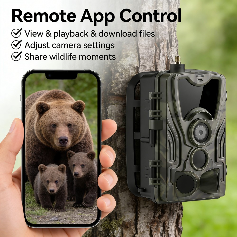 4G 4K 120MP Live Video 5000mAh - Outdoor Hunting Video Camera incelemesi ve fiyatı
