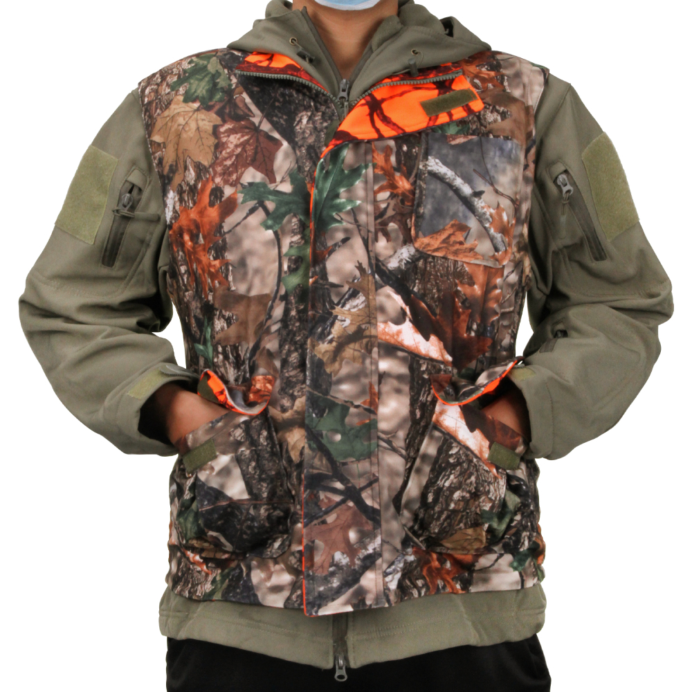 Orange Hunting Vest Men's Slee - Outdoor Hunting Coat incelemesi ve fiyatı