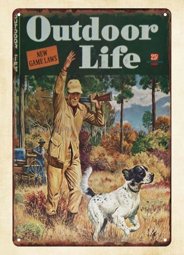 1944 OUTDOOR LIFE magazine cov - Outdoor Hunting Dogs incelemesi ve fiyatı