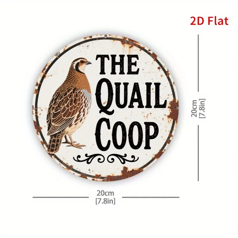2D Flat Metal Sign The Quail C - Hunting Quail incelemesi ve fiyatı