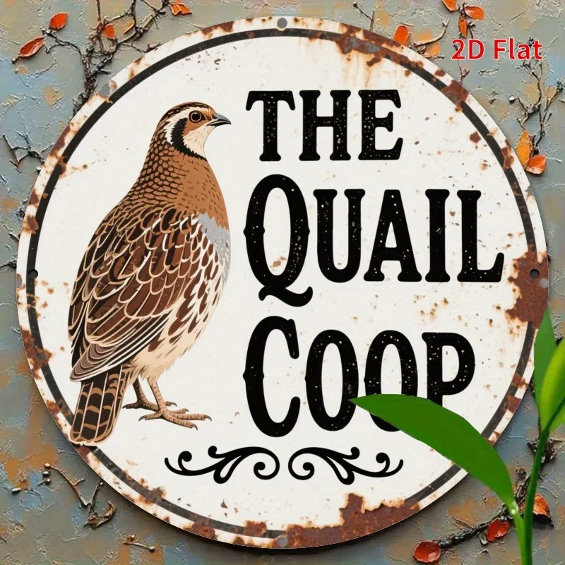 2D Flat Metal Sign The Quail C - Hunting Quail incelemesi ve fiyatı