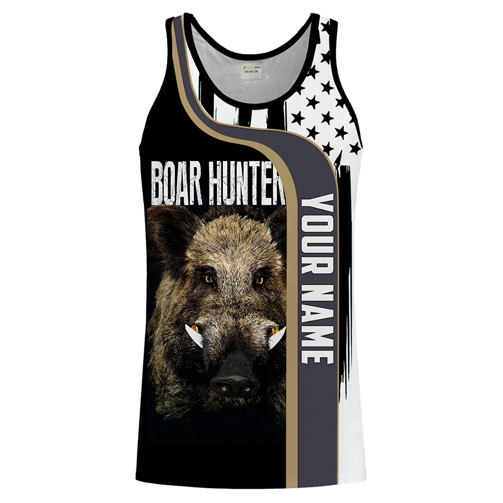 Custom Name Boar Hunter Tank T - Outdoor Hunting Dogs incelemesi ve fiyatı