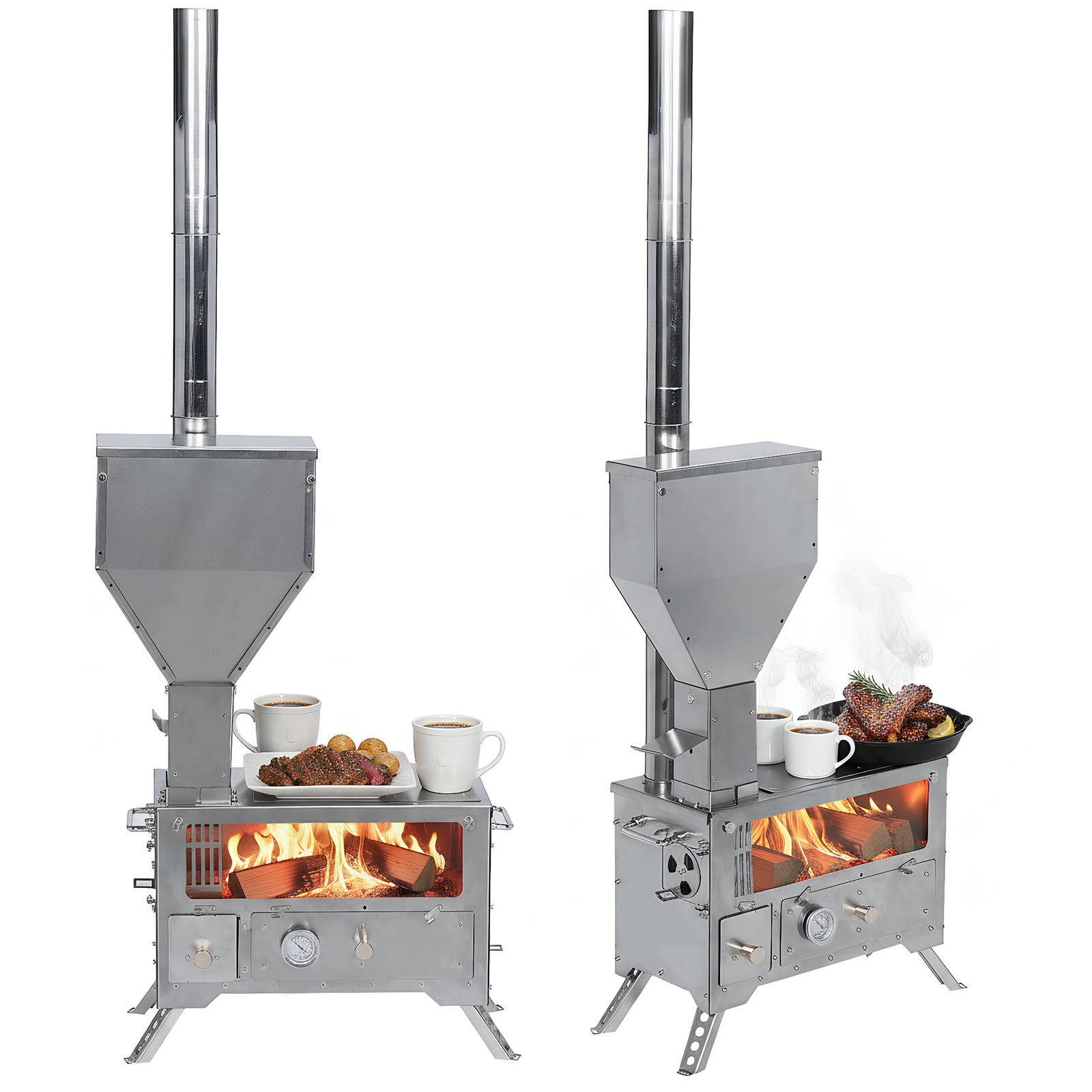 Portable Wood-Burning Camp Sto - Hunting Fishing Outdoor incelemesi ve fiyatı