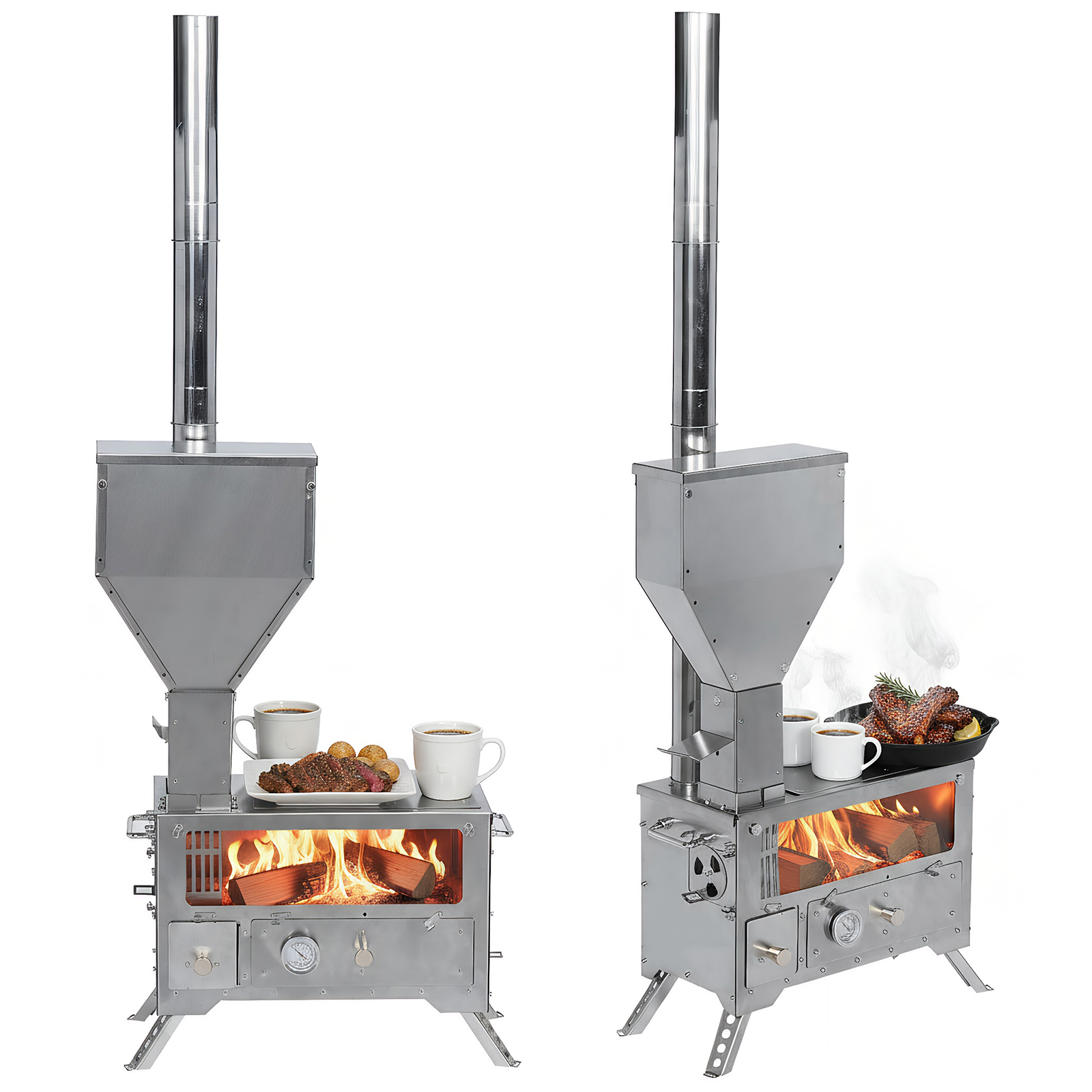 Portable Wood-Burning Camp Sto - Hunting Fishing Outdoor incelemesi ve fiyatı