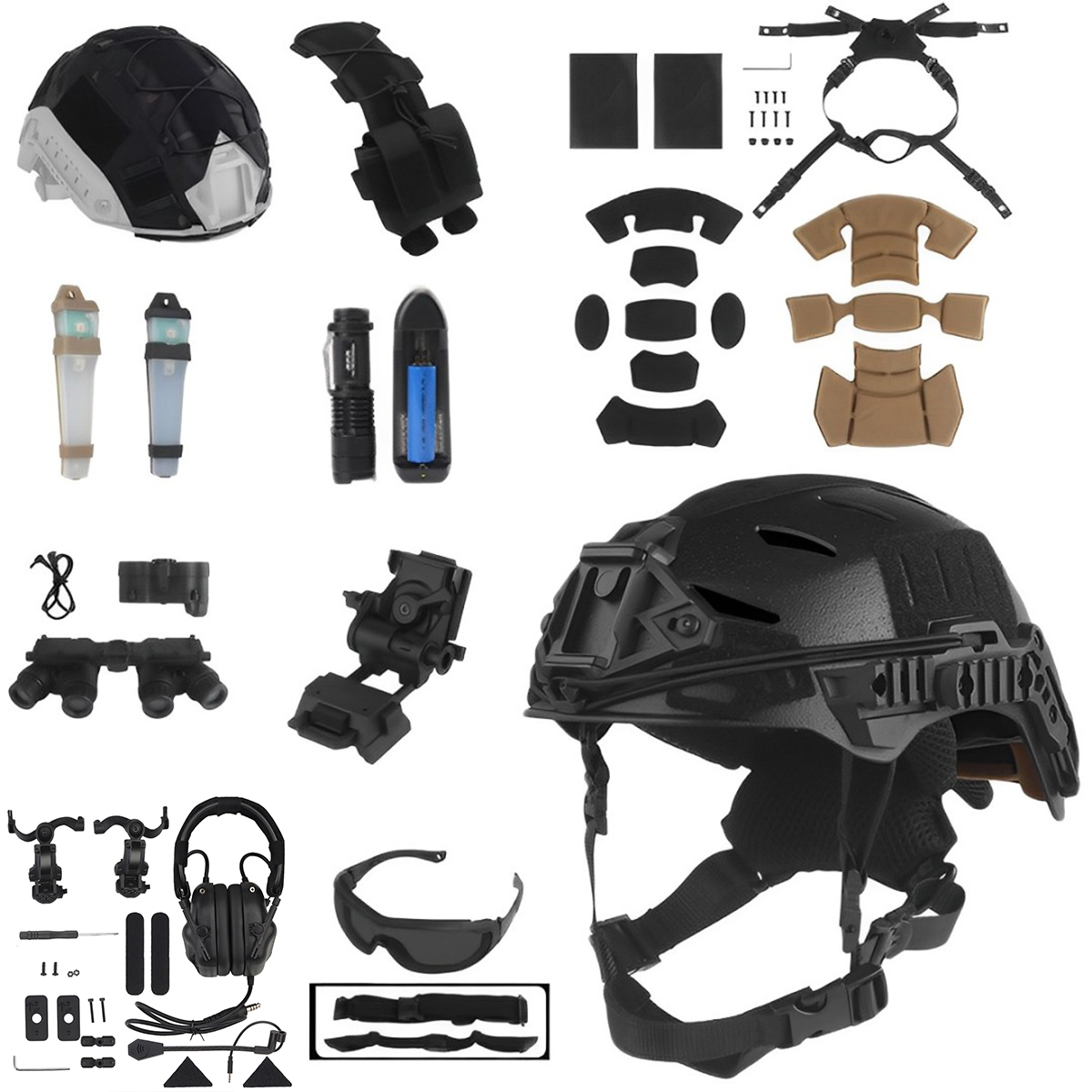 Tactical Helmet Set with Commu - Outdoor Hunting Movies incelemesi ve fiyatı
