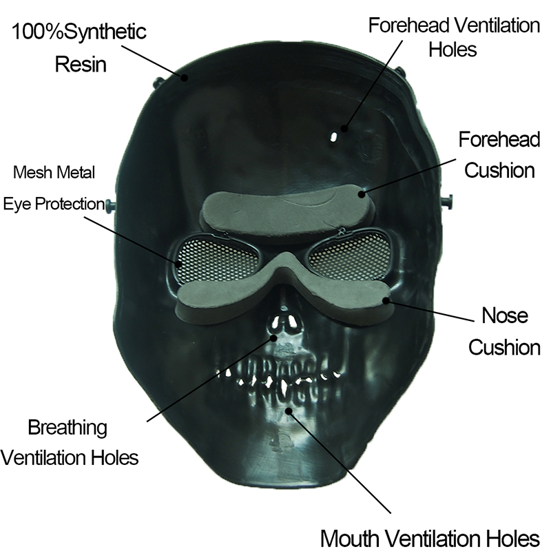Airsoft Mask Camouflage Cospla - Outdoor Hunting Movies incelemesi ve fiyatı