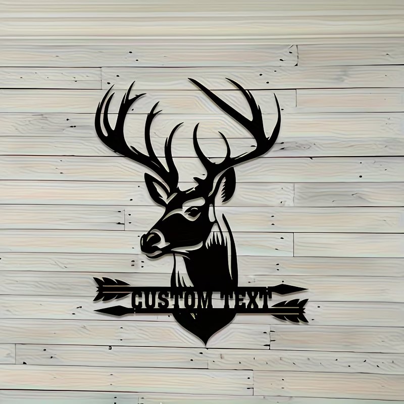 Custom Deer Head Metal Wall Ar - Hunting Outdoor Christmas Decorations incelemesi ve fiyatı