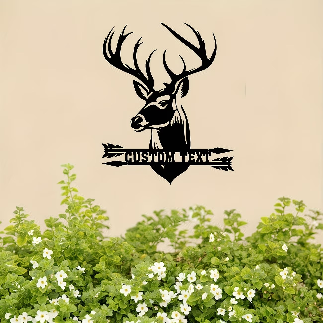 Custom Deer Head Metal Wall Ar - Hunting Outdoor Christmas Decorations incelemesi ve fiyatı