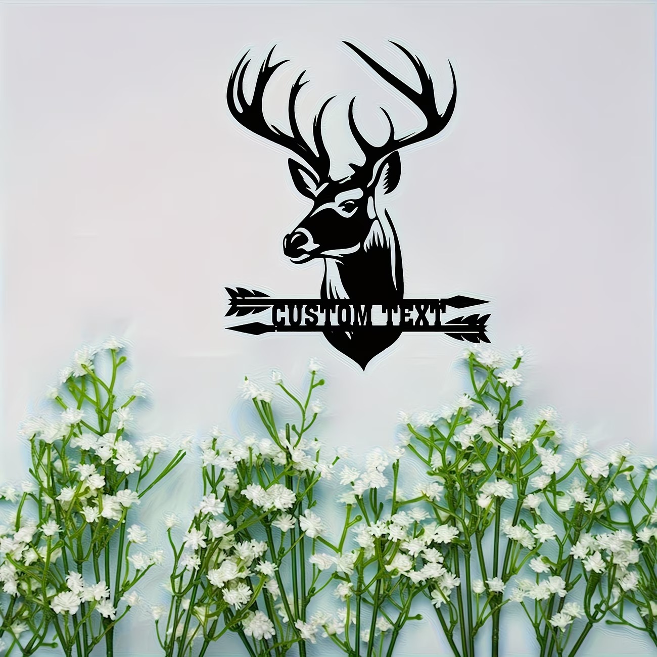 Custom Deer Head Metal Wall Ar - Hunting Outdoor Christmas Decorations incelemesi ve fiyatı