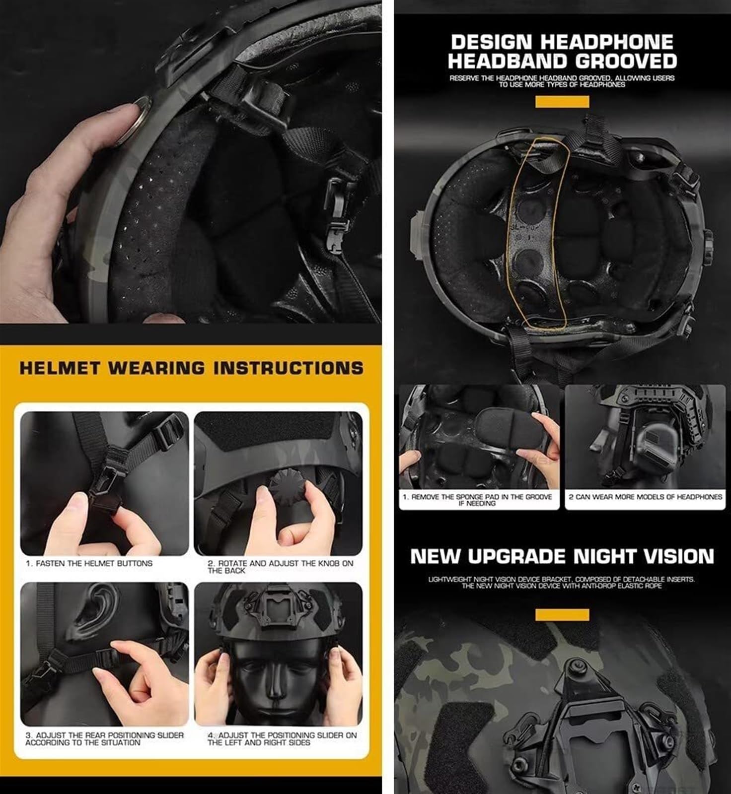Airsoft Helmet Set with Noise  - Outdoor Hunting Movies incelemesi ve fiyatı
