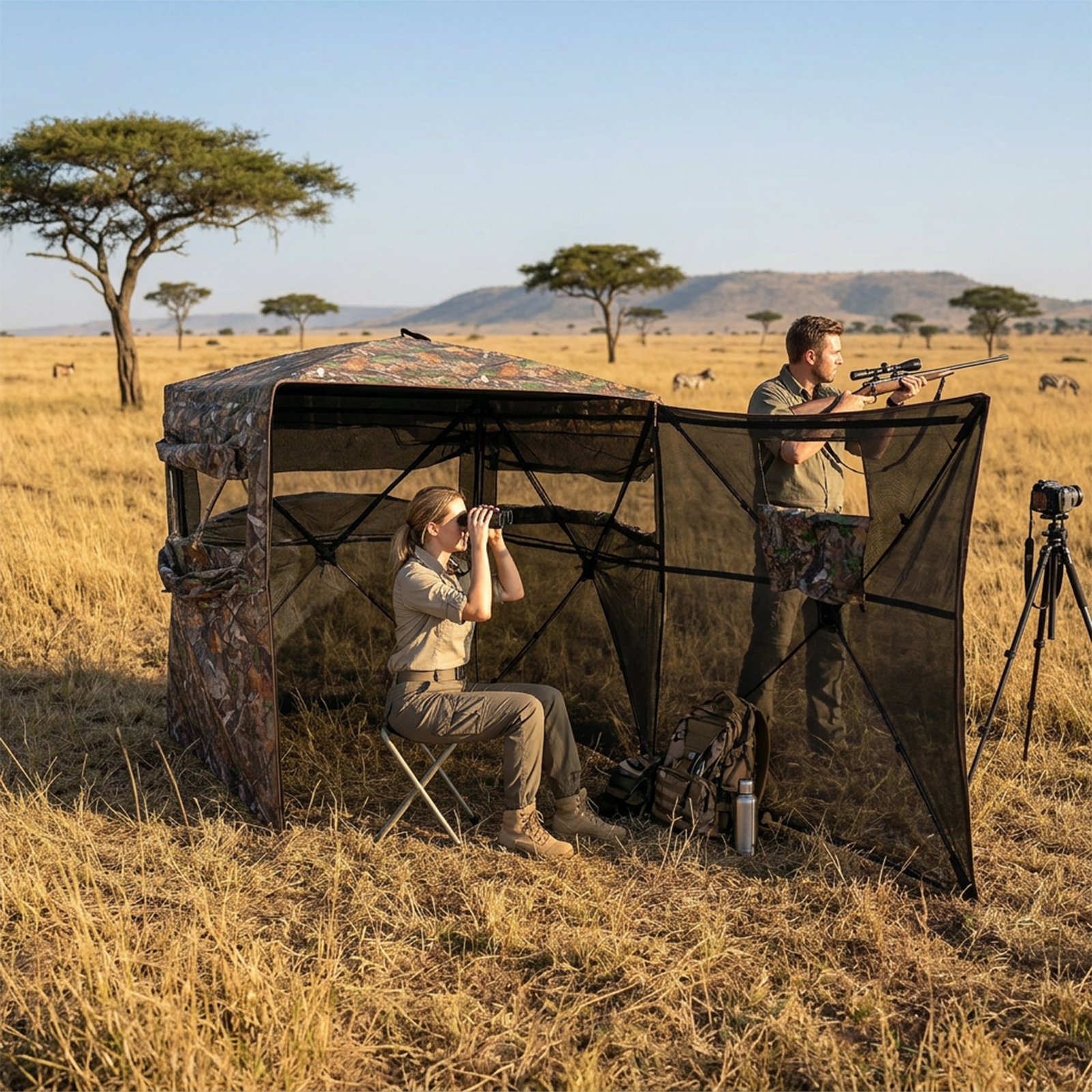 Camouflage Pop-Up Hunting Blin - Hunting & Outdoor Supplies incelemesi ve fiyatı