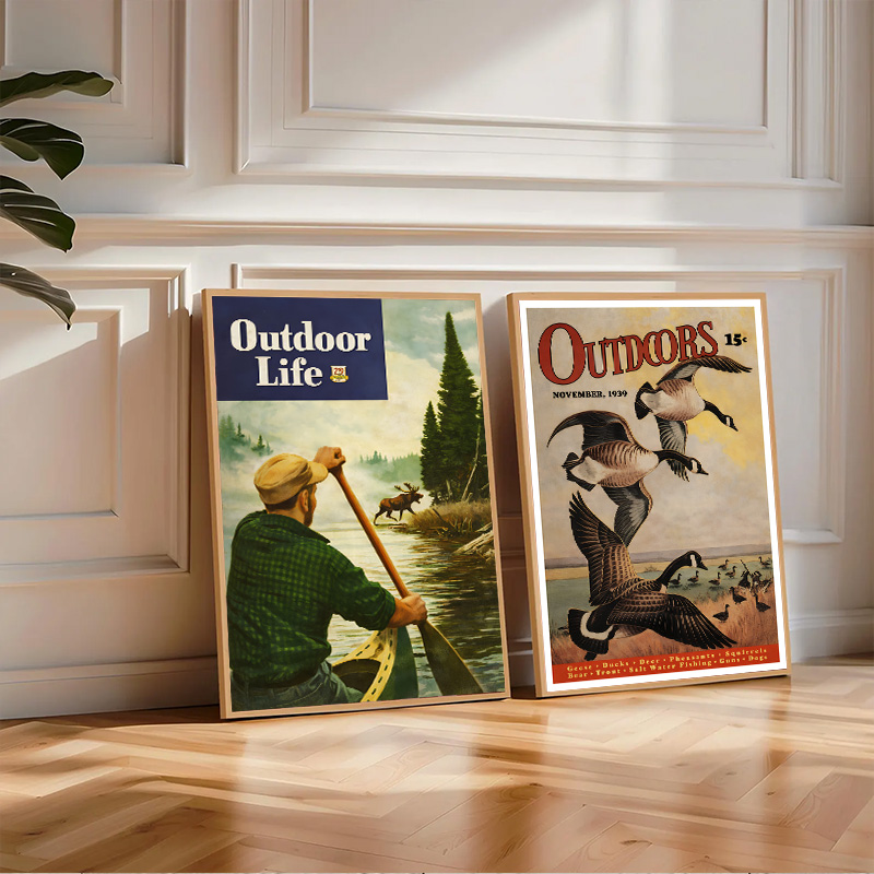 Vintage American Outdoor Hunti - Outdoor Hunting Paintings incelemesi ve fiyatı