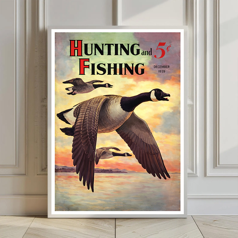 Vintage American Outdoor Hunti - Outdoor Hunting Paintings incelemesi ve fiyatı
