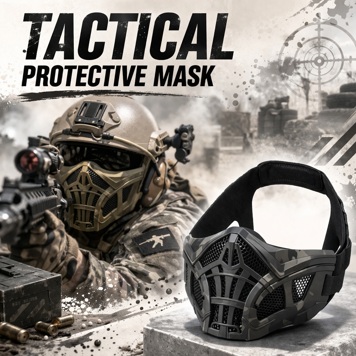 Tactical Airsoft Mask Protecti - Outdoor Hunting Movies incelemesi ve fiyatı