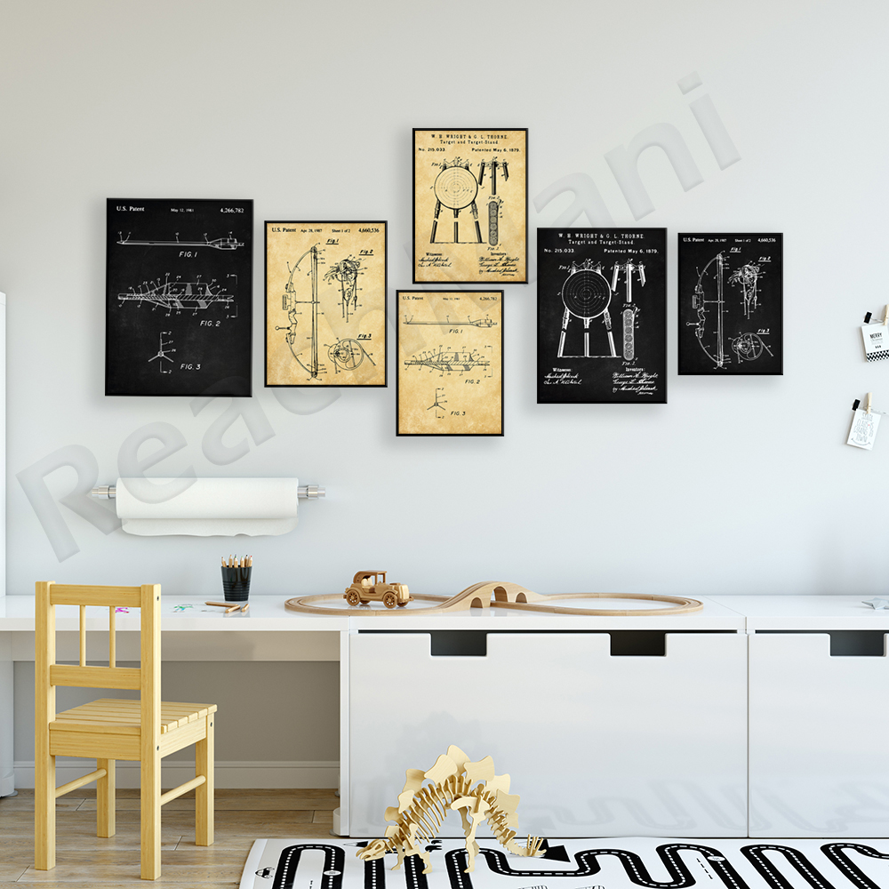 Archery Patents Prints, Bow Pa - Outdoor Hunting Paintings incelemesi ve fiyatı