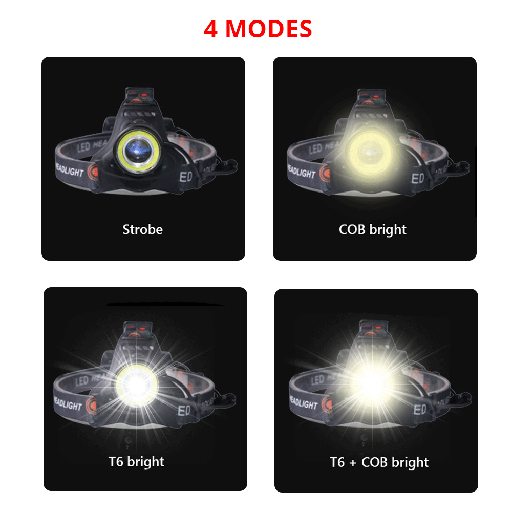 T6 Cob Torch Flashlight Head L - Outdoor Hunting Fishing Jobs incelemesi ve fiyatı