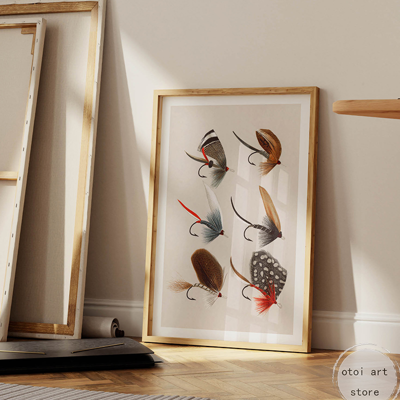 Vintage Fishing Retro Travel O - Outdoor Hunting Paintings incelemesi ve fiyatı