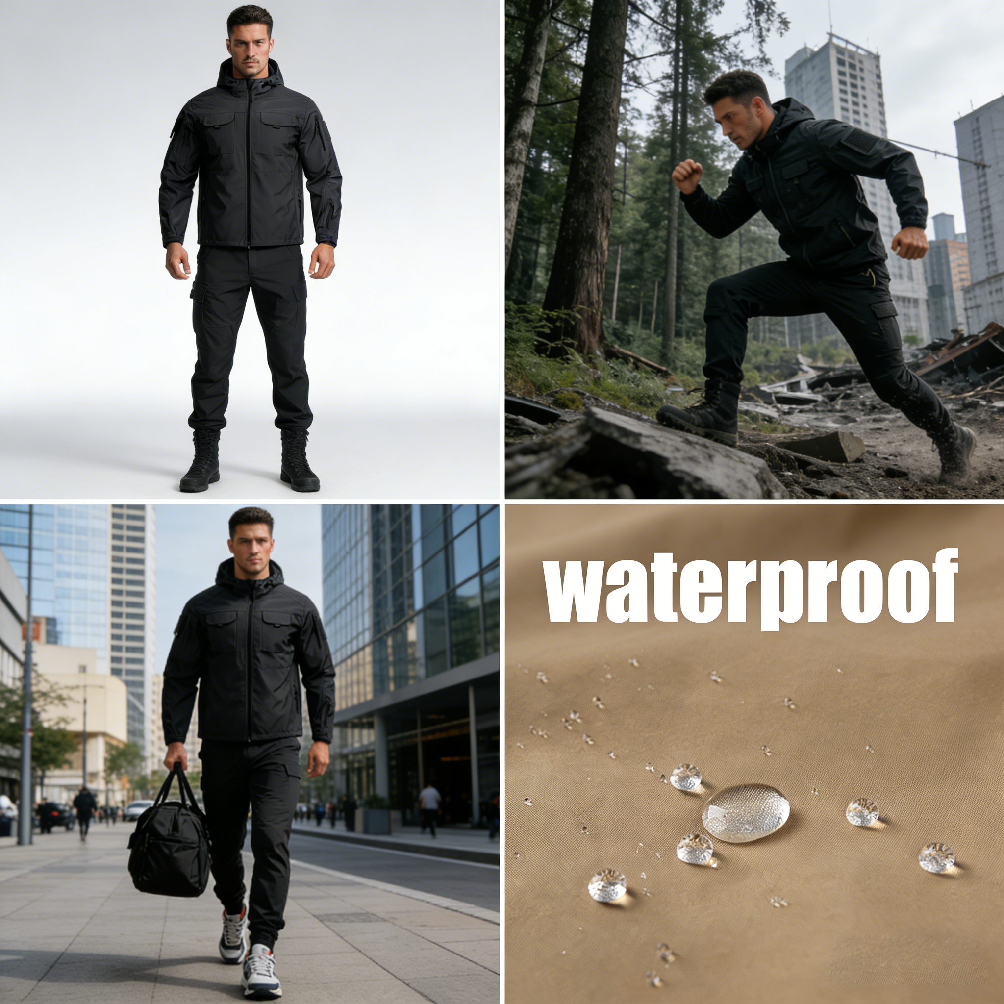 Spring Autumn Mens Soft Shell  - Outdoor Hunting Coat incelemesi ve fiyatı