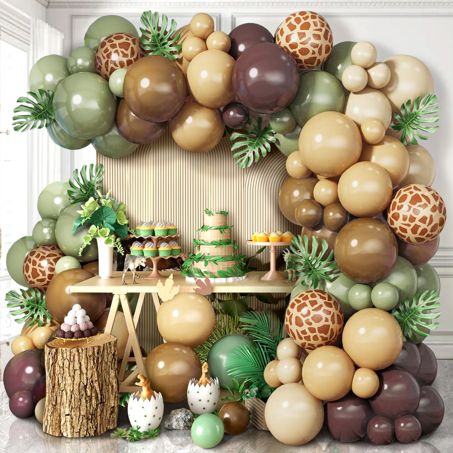 129-Piece Sage Green and Brown - Outdoor Hunting Events incelemesi ve fiyatı