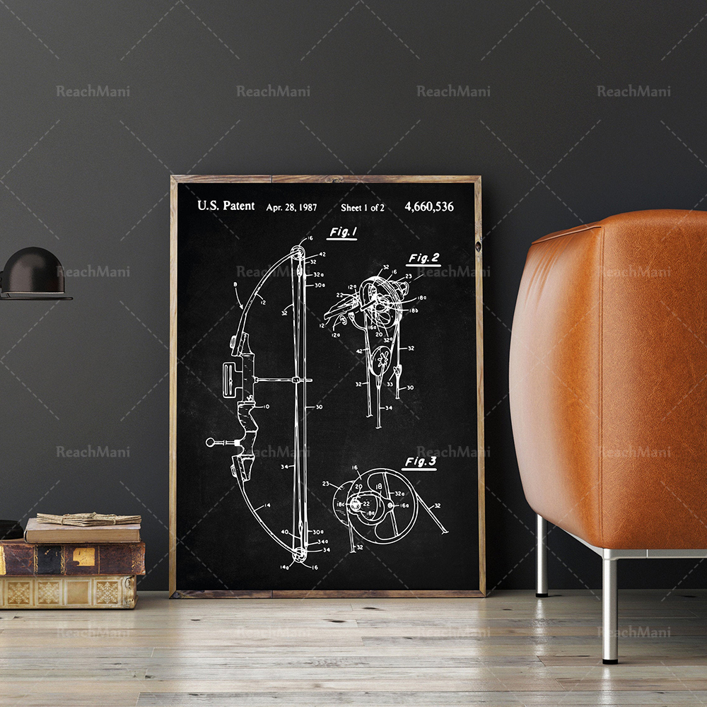 Archery Patent Set Of 3, Bow P - Outdoor Hunting Paintings incelemesi ve fiyatı