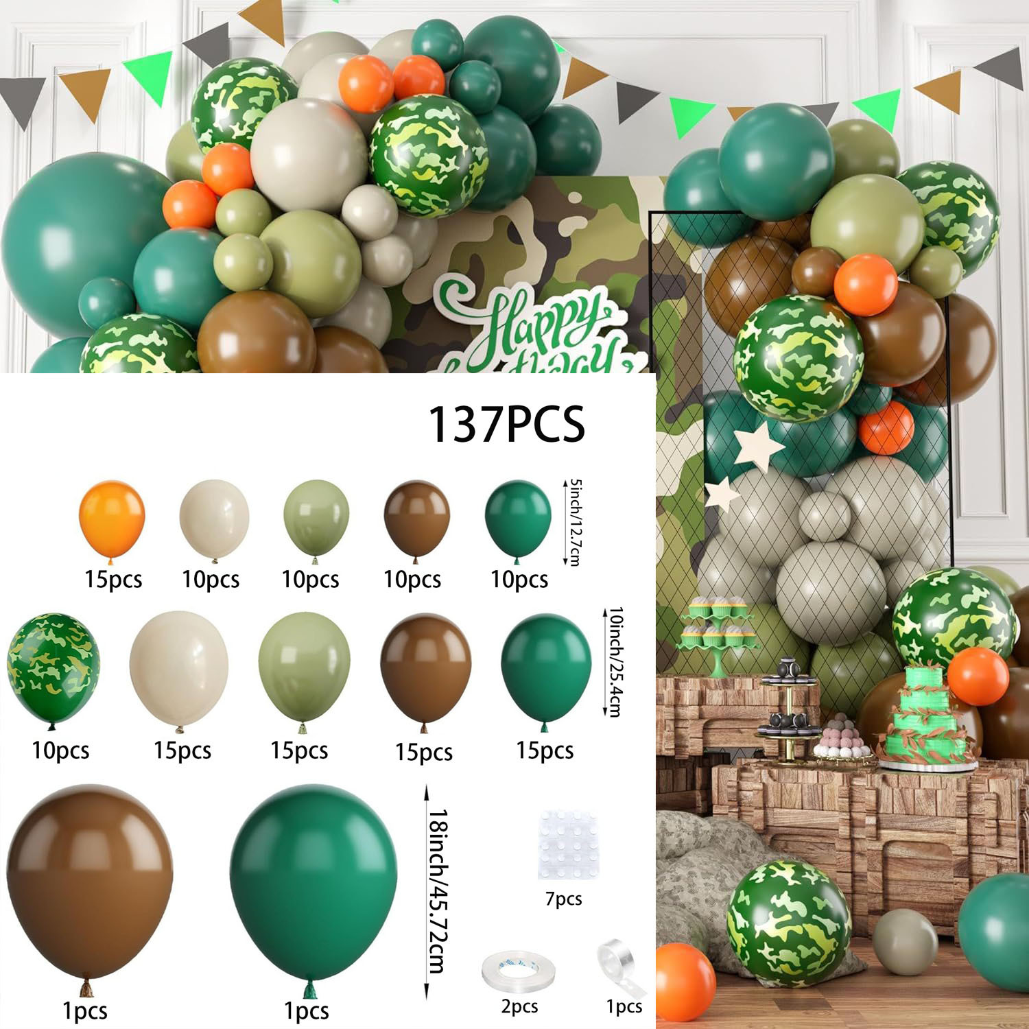 137PCS Amazon Hot Selling Retr - Outdoor Hunting Events incelemesi ve fiyatı