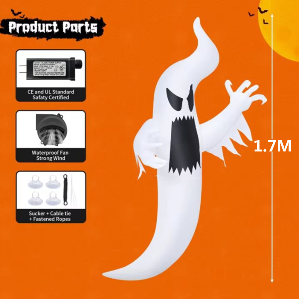 1.7M Halloween Inflatable Wind - Outdoor Hunting House incelemesi ve fiyatı