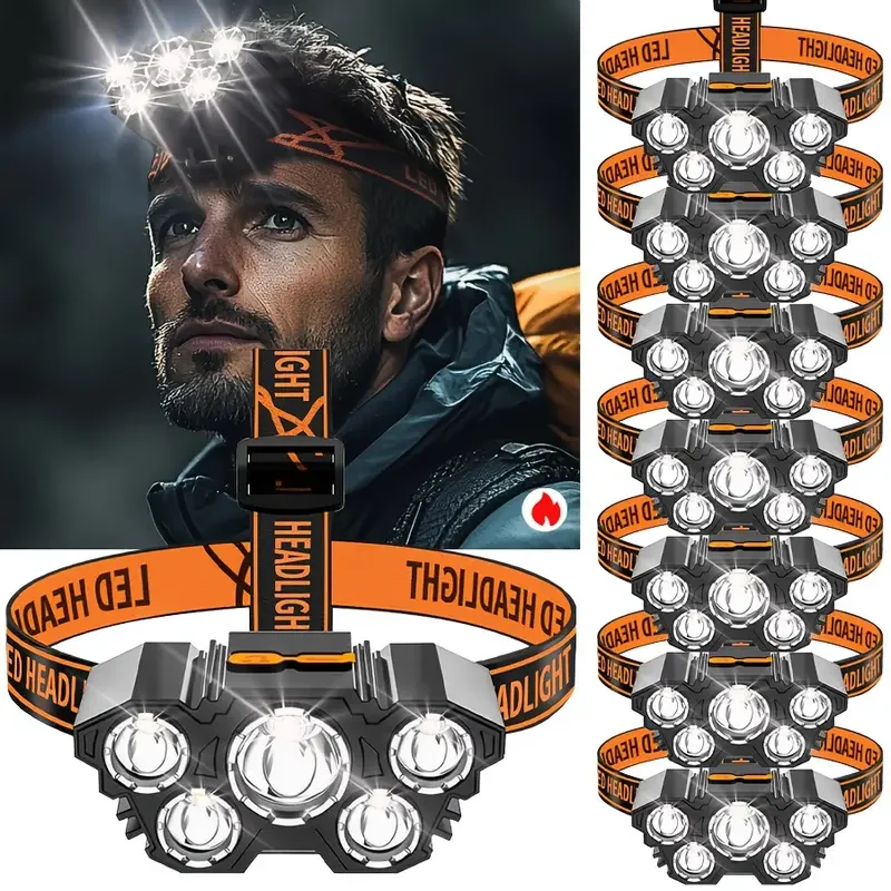 Portable 5LED Outdoor Headlamp - Hunting Fishing Outdoor incelemesi ve fiyatı