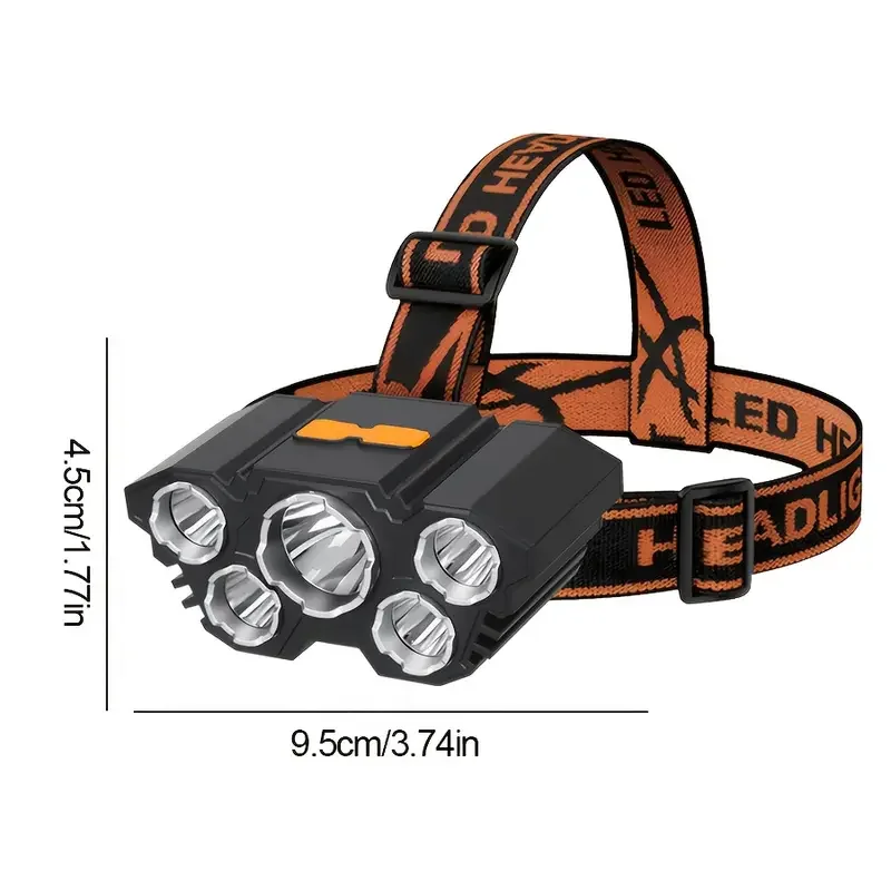 Portable 5LED Outdoor Headlamp - Hunting Fishing Outdoor incelemesi ve fiyatı